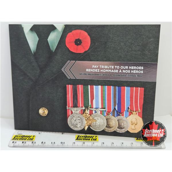 RCM Canada Pay Tribute to Our Heroes : Remembrance Day 2010 ~ 25-Cent Poppy Circulation Coin ~ Posta