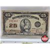 Image 2 : Dominion of Canada 1923 Twenty Five Cent "Shinplaster" : McCavour/Saunders #231447 (CCCS Cert : F-12