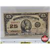 Image 2 : Dominion of Canada 1923 Twenty Five Cent "Shinplaster" : McCavour/Saunders #600913 (CCCS Cert : F-12