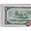 Image 7 : Canada $1 Bill 1954 : Beattie/Rasminsky GN6732086 (CCCS Cert : AU-55 : Almost Uncirculated)