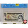 Image 1 : Canada $1 Bill 1973 *Replacement : Lawson/Bouey # *FN3428631 (CCCS Cert : VF-20 : Very-Fine : Replac