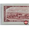 Image 7 : Canada $2 Bill 1954 : Lawson/Bouey #RG5641335 (CCCS Cert : EF-45 : Extra-Fine)