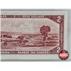 Image 8 : Canada $2 Bill 1954 : Lawson/Bouey #RG5641335 (CCCS Cert : EF-45 : Extra-Fine)