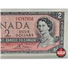 Image 4 : Canada $2 Bill 1954 : Lawson/Bouey #RG4787856 (CCCS Cert : AU-50 : Almost Uncirculated)