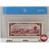 Image 5 : Canada $2 Bill 1954 : Lawson/Bouey #RG4787856 (CCCS Cert : AU-50 : Almost Uncirculated)