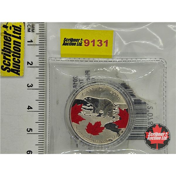 RCM Canada 2016 : $25 Fine Silver Coin : True North  (99.99%) (No COA / No Card)