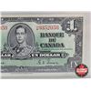 Image 4 : Bank of Canada $1 Bill 1937 : Coyne/Towers #UM9352050 (CCCS Cert : EF-45 : Extra-Fine)