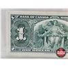 Image 7 : Bank of Canada $1 Bill 1937 : Coyne/Towers #UM9352050 (CCCS Cert : EF-45 : Extra-Fine)