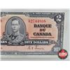 Image 4 : Bank of Canada $2 Bill 1937 : Coyne/Towers #CR2744808 (CCCS Cert : VF-30 : Very-Fine : Tears)