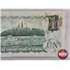 Image 8 : Canada $1 Bill 1973 *Replacement : Lawson/Bouey # *OL2130417 (CCCS Cert : VF-20 : Very-Fine : Replac