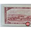 Image 7 : Canada $2 Bill 1954 : Lawson/Bouey #VG0282583 (CCCS Cert : VF-20 : Very-Fine : Short Run)
