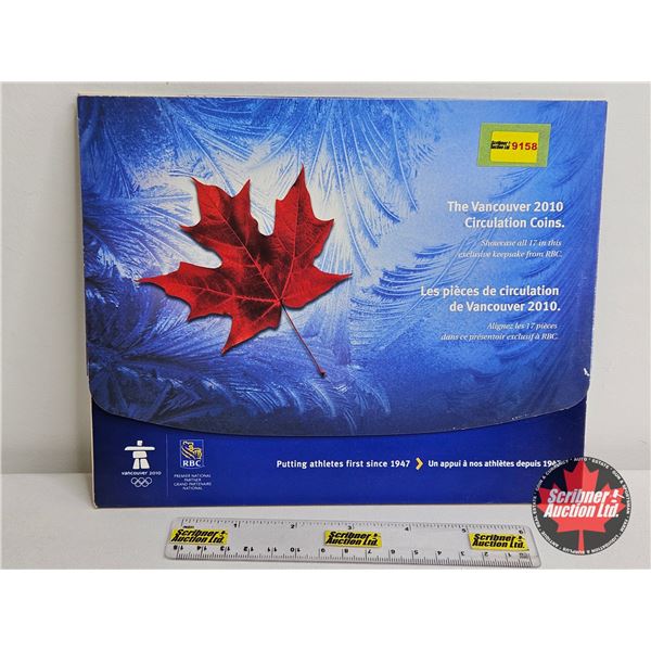 RCM Canada : The Vancouver 2010 Circulation Coins : 17-Coins (Quarters & Loonies)