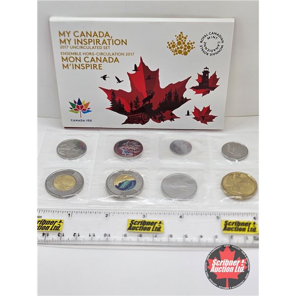 RCM Canada 2017 Uncirculated 8-Coin Set : MY CANADA, MY INSPIRATION