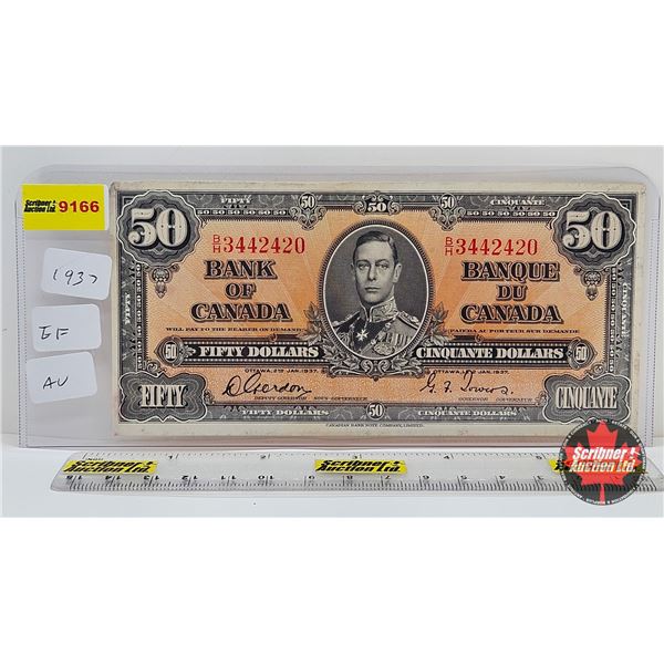Bank of Canada $50 Bill 1937 : Gordon/Towers #BH3442420