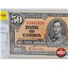 Image 2 : Bank of Canada $50 Bill 1937 : Gordon/Towers #BH3442420