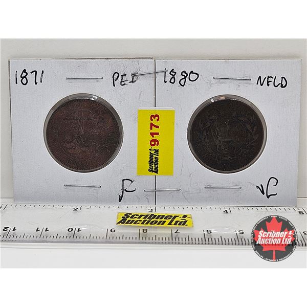 PEI One Cent (2) : 1871; 1880
