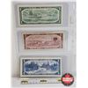 Image 5 : Canada Bills 1954 (3) :  - $1 Bill *Replacement : Bouey/Rasminsky # *CF0998075 - $2 Bill : Beattie/R