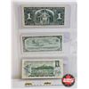 Image 6 : Canada $1 Bills (3) : - 1937 Coyne/Towers #UN2060900 - 1954 Beattie/Coyne #RA3119242 - 1973 Lawson/B