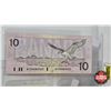 Image 10 : Canada $10 Bills (4) : - 1937 Gordon/Towers #LD5202087 - 1954 Beattie/Rasminsky #SV0217619 - 1971 Cr