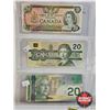 Image 2 : Canada $20 Bills (6) : Incl. 1954 Devil's Face - 1937 Coyne/Towers #KE4256821 - 1954DF "Devil's Face