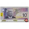 Image 1 : Canada $10 Bill 2005 "3-Digit RADAR" : Jenkins/Dodge #BTH0833380
