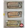 Image 2 : Canada 1954 Series Bills (7) :  - $100 : Beattie/Rasminsky #BJ1455552 - $50 : Beattie/Rasminsky #BH1