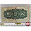 Image 4 : Dominion of Canada 1900 Twenty Five Cent "Shinplaster" : Boville (CCCS Cert : F-12 : Fine : Cut Out 