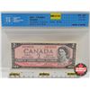 Image 1 : Canada $2 Bill 1954 : Lawson/Bouey #VG4539550 (CCCS Cert : VF-20 : Very-Fine : Short Run)