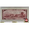 Image 6 : Canada $2 Bill 1954 : Lawson/Bouey #VG4539550 (CCCS Cert : VF-20 : Very-Fine : Short Run)