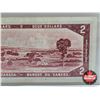 Image 8 : Canada $2 Bill 1954 : Lawson/Bouey #VG4539550 (CCCS Cert : VF-20 : Very-Fine : Short Run)
