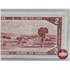 Image 8 : Canada $2 Bill 1954 : Lawson/Bouey #VG1316050 (CCCS Cert : VF-20 : Very-Fine : Short Run)