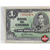 Image 3 : Bank of Canada $1 Bill 1937 : Gordon/Towers #YL3528476 (CCCS Cert : VF-20 : Very-Fine)