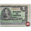 Image 4 : Bank of Canada $1 Bill 1937 : Gordon/Towers #YL3528476 (CCCS Cert : VF-20 : Very-Fine)