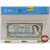 Image 1 : Canada $1 Bill 1954 *Replacement : Beattie/Rasminsky # *MY0004895 (CCCS Cert : EF-40 : Extra-Fine : 