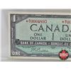 Image 3 : Canada $1 Bill 1954 *Replacement : Beattie/Rasminsky # *MY0004895 (CCCS Cert : EF-40 : Extra-Fine : 