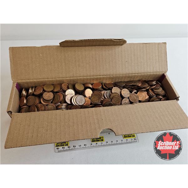 Canada & USA One Cent Collection (Loose - Variety : 6+ LBS) (BOX)