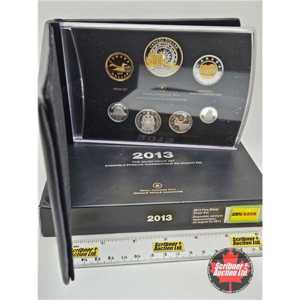 RCM Canada 2013 Fine Silver Proof Set : (COA #6177 : 99.99%)