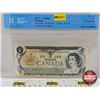 Image 1 : Canada $1 Bill 1973 *Replacement : Lawson/Bouey # *FG3419594 (CCCS Cert : F-12 : Fine : Replacement)