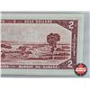 Image 8 : Canada $2 Bill 1954 : Beattie/Rasminsky #YR4182278 (CCCS Cert : EF-40 : Extra Fine)