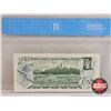 Image 5 : Canada $1 Bills 1973 (2 Consecutive ~ Certified) : Lawson/Bouey #EAN3692379-380 (Both CCCS Cert : AU
