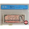 Image 3 : Canada $2 Bills 1954 (2 Consecutive ~ Certified) : Lawson/Bouey # PG8587576 (CCCS Cert : AU-50 : Alm