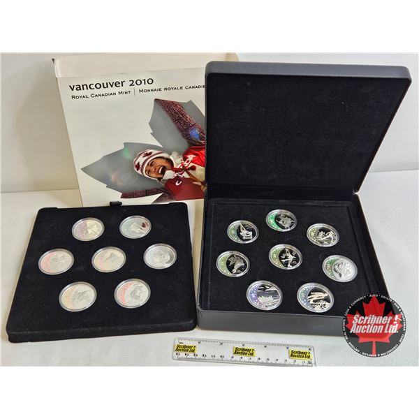 RCM Canada 2007-2008-2009 ($25 Sterling Silver 15-Coin Collector Set) Vancouver Olympic Games 2010