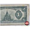 Image 6 : Dominion of Canada $1 Bill 1923 Black Seal "Horse Blanket" : Campbell/Clark #E6312222