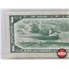 Image 5 : Mismatched Serial Numbers : Canada $1 Bill 1954 : Beattie/Rasminsky (Left : S/N# HO3272736) (Right :