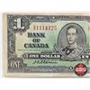 Image 2 : Bank of Canada $1 Bill 1937 : Osborne/Towers #CA1114125