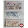 Image 8 : Canada Bills Bird Series (7) : - $1000 : 1988 Bonin/Thiessen #EKA2881844 - $100 : 1988 Thiessen/Crow