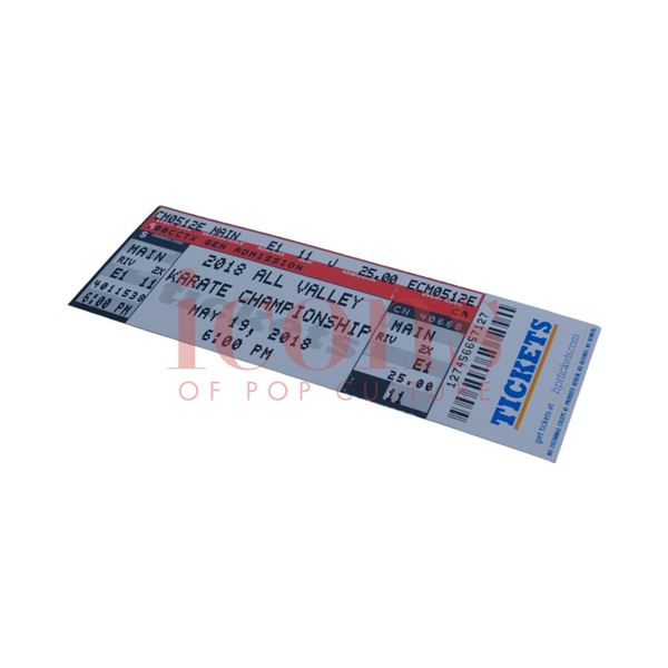 Cobra Kai (TV) - All Valley Karate Championship Prop Ticket - 64-30