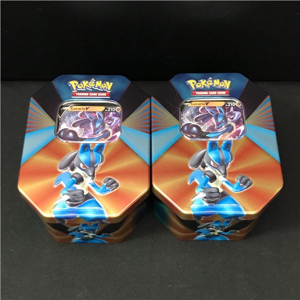 LOT OF 2 POKEMON TCG TINS - BULK