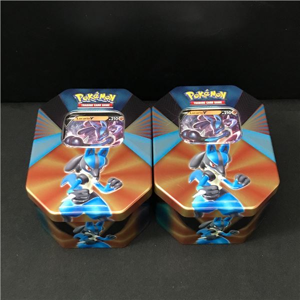 LOT OF 2 POKEMON TCG TINS - BULK