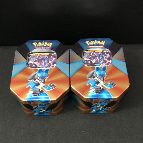 LOT OF 2 POKEMON TCG TINS - BULK